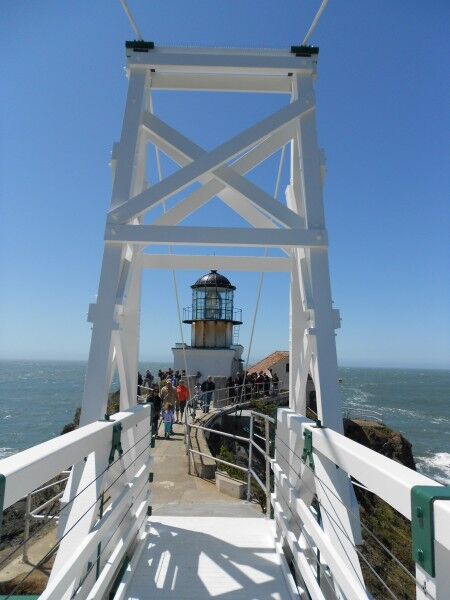 Point Bonita lighthouse new bridge