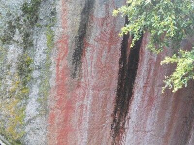 Hospital Rock pictographs at Sequoia National Park