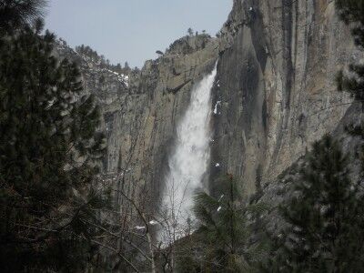 Upper Yosemite Falls from visitors center