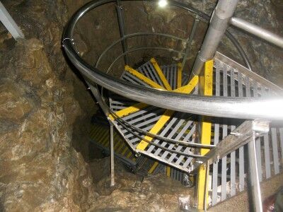 Spiral Staircase in Oregon Caves National Monument