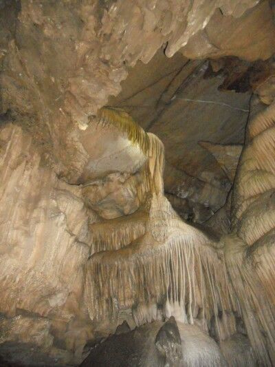 Cave Shield in Crystal Cave at Sequoia National Park