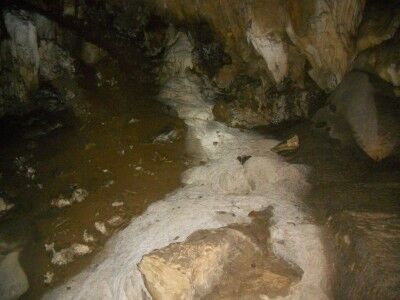 Calcite Flow in the Dome Room in Crystal Cave at Sequoia National Park