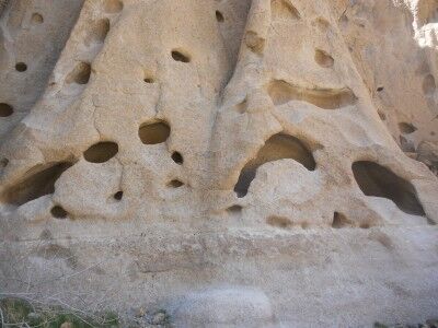 Holes at Hole in the Wall Mojave National Preserve