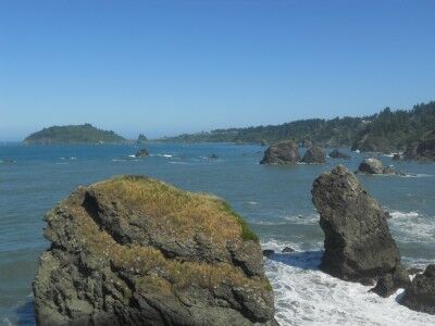 Trinidad Bay California seen from Luffenholtz Creek