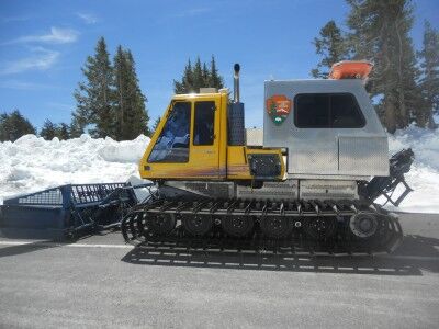 National parks snowplow at Lassen Volcanic National Park