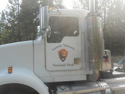 18 wheel big rig truck for Lassen Volcanic National Park