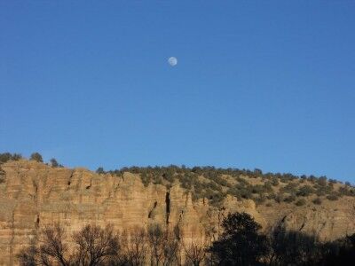 Moonrise at Gila Cliff Dwellings National Monument