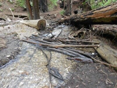 Creek crossing Limekiln Creek California