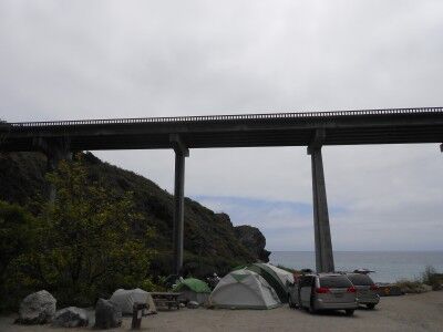 Limekiln beach campground at Limekiln State Beach California