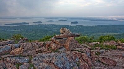 Blue Hill Overlook on Cadillac Mountain Acadia National Park