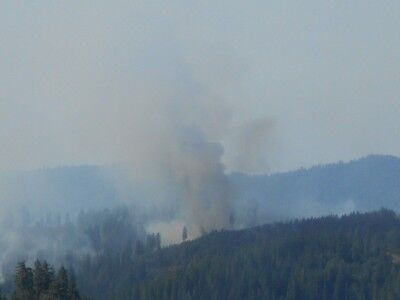 Yosemite Motor Fire from Big Oak Flat Road