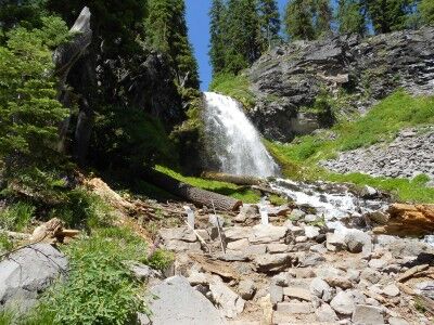 Plaikni Waterfall on Sand Creek Crater Lake National Park