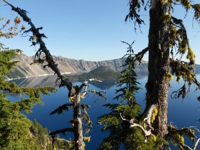 Wizard Island from Discovery Point at Crater Lake National Park