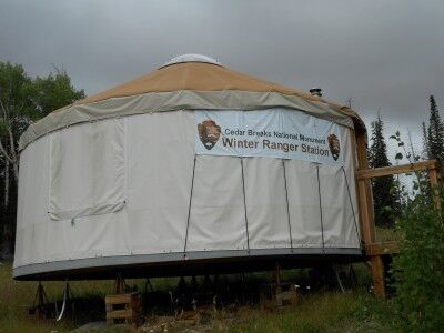 national parks yurt at Cedar Breaks National Park