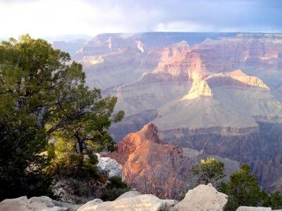 turnout view at Grand Canyon National Park