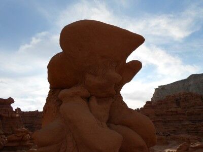 the goblin of goblin valley state park in Utah