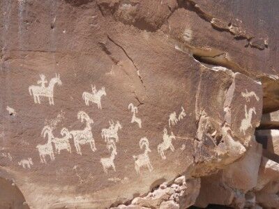 Ute rock art Arches national park