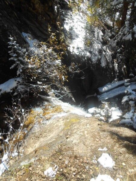 The top of Cataract Falls in Colorado